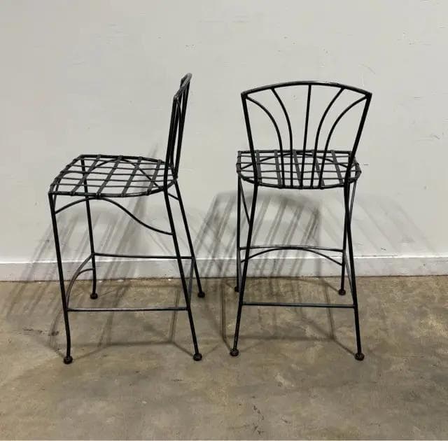 Set of 2 Pier 1 Style Reina Outdoor Bar Stools - Thumbnail 2