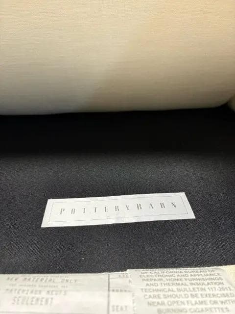 Pottery Barn White Slipcover Comfort Roll Arm Chair - Thumbnail 5