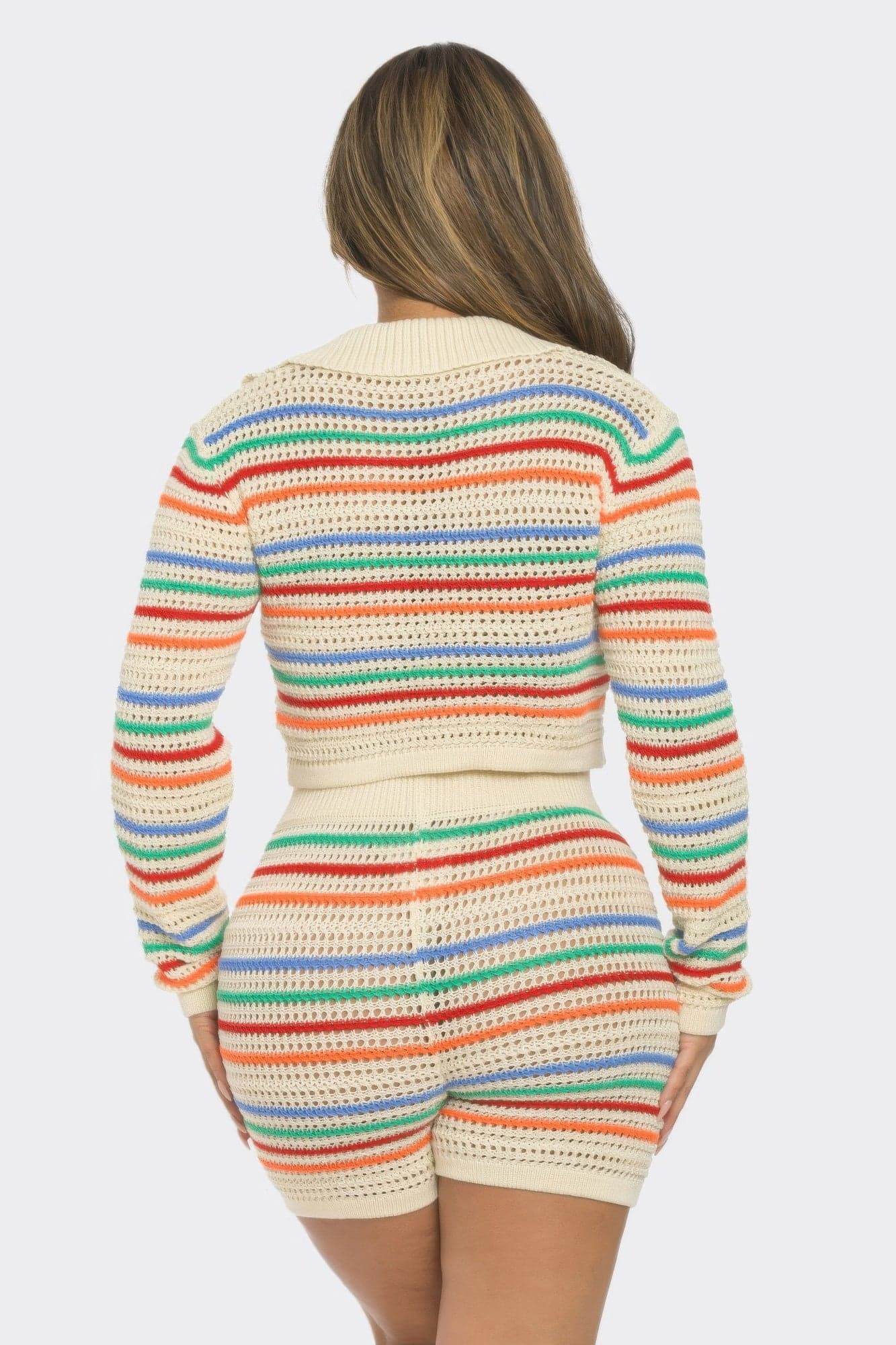 Striped Knit Set - S - Thumbnail 4