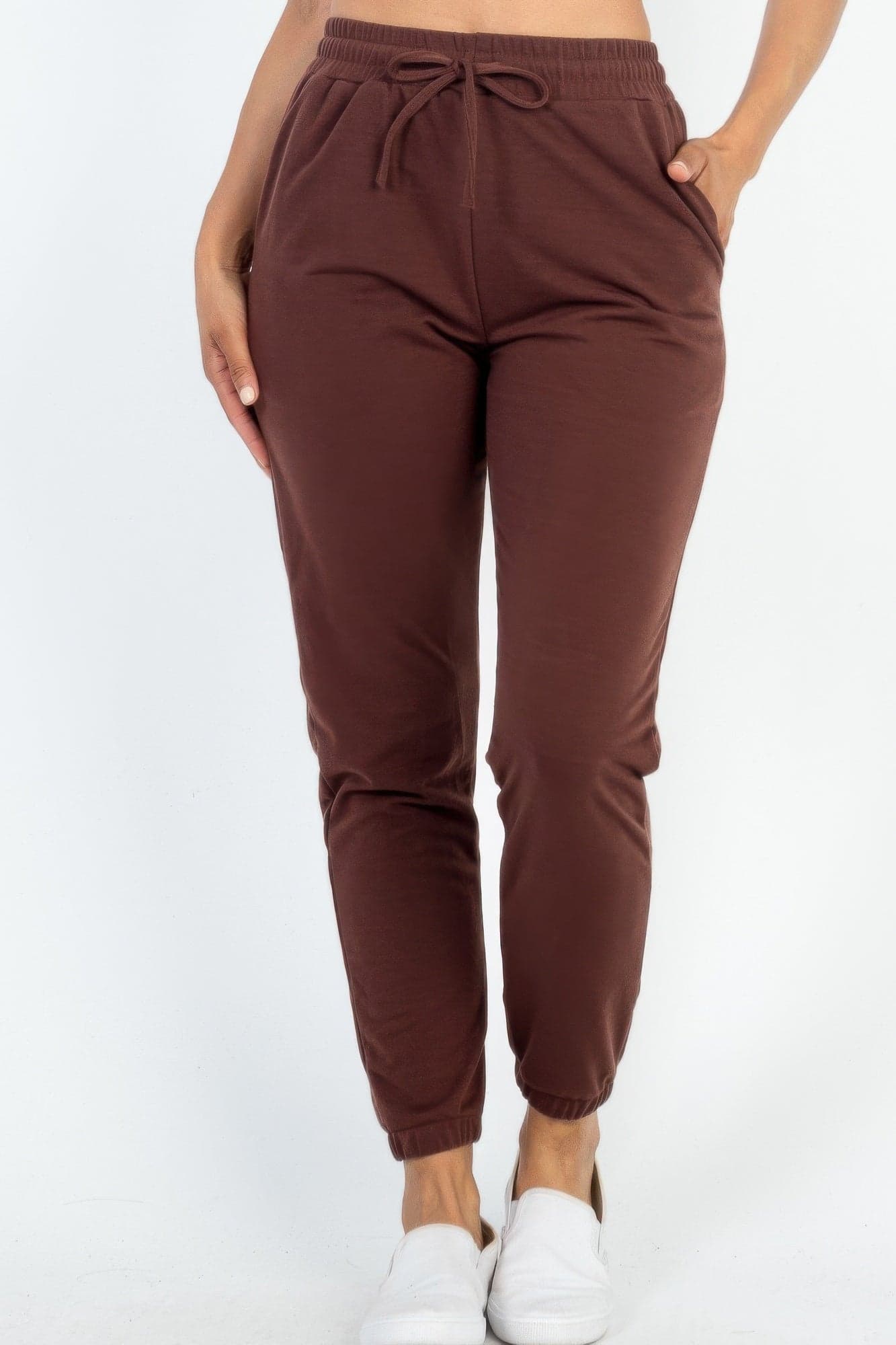 French Terry Jogger Pants - Beige / M - Thumbnail 9
