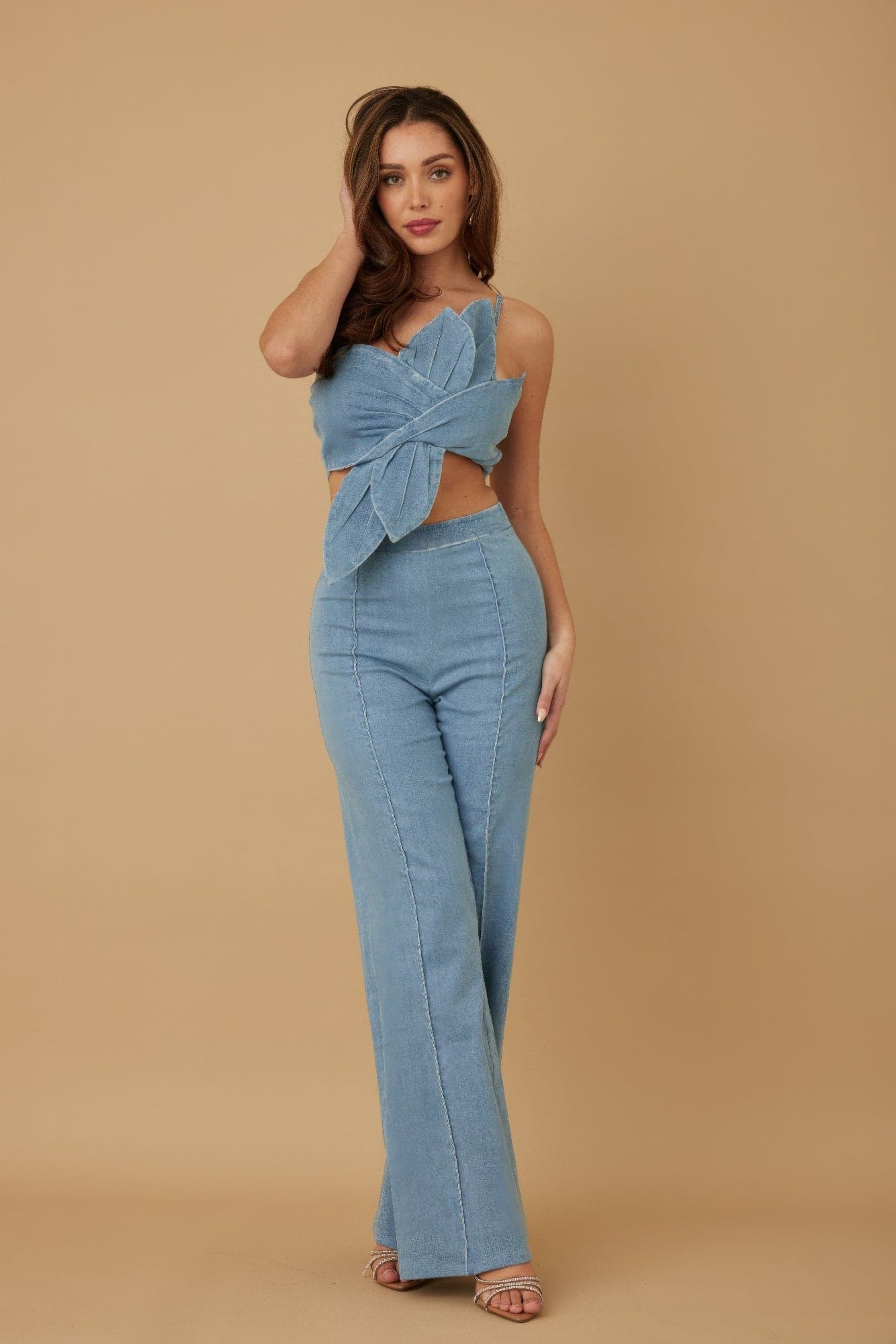 Single Strap Wrap Flower Set - M - Thumbnail 4