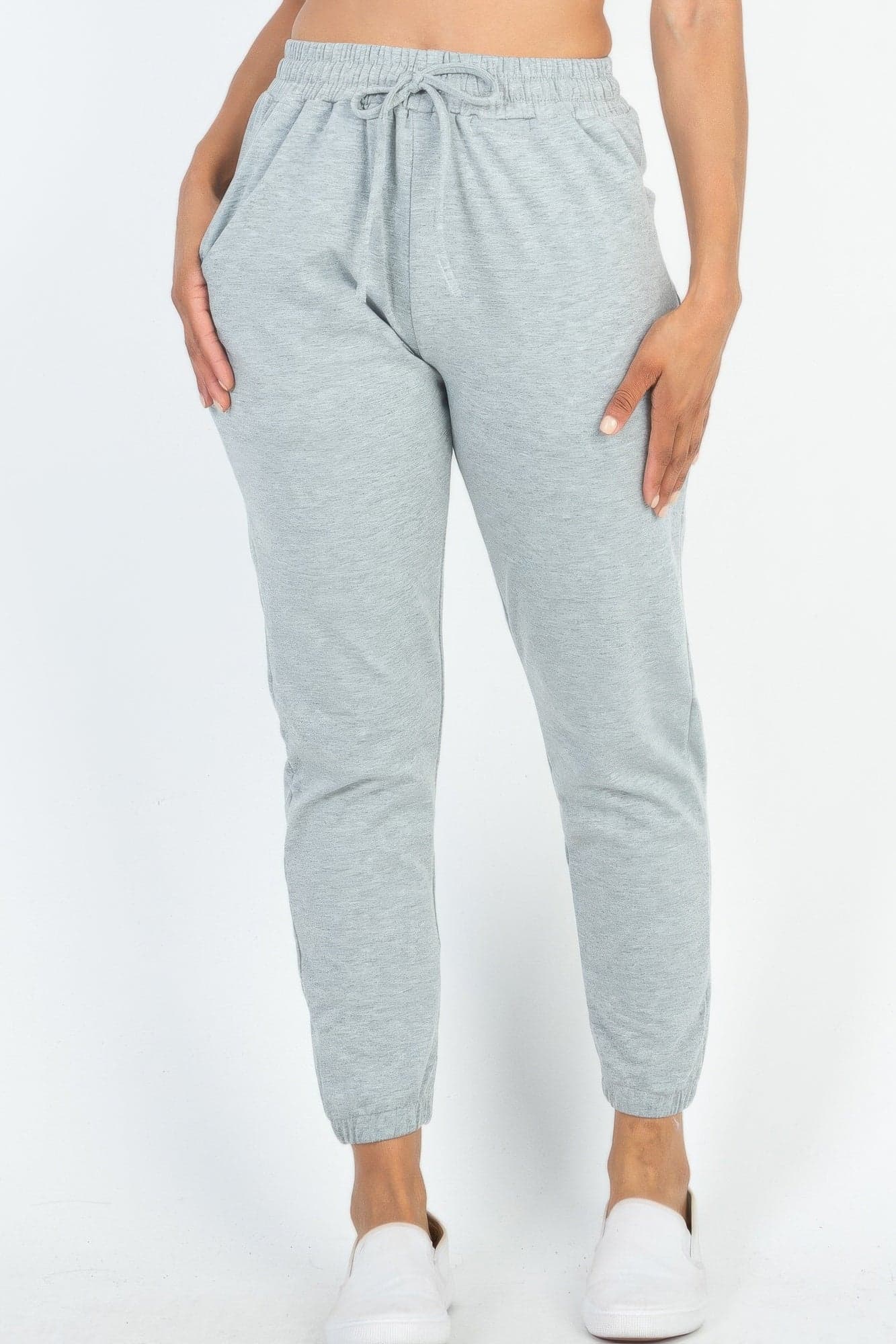 French Terry Jogger Pants - Rosewood / L - Thumbnail 8