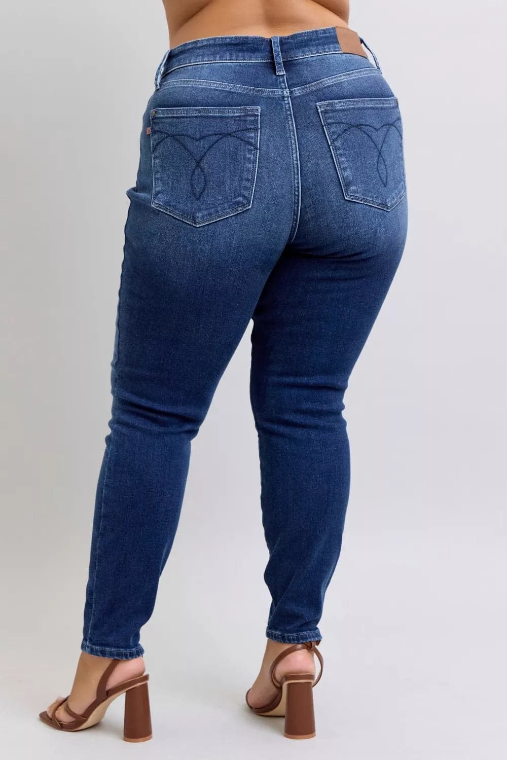 Judy Blue Full Size Washed Thermal Skinny Jeans Plus Size - DK / 16W - Thumbnail 20