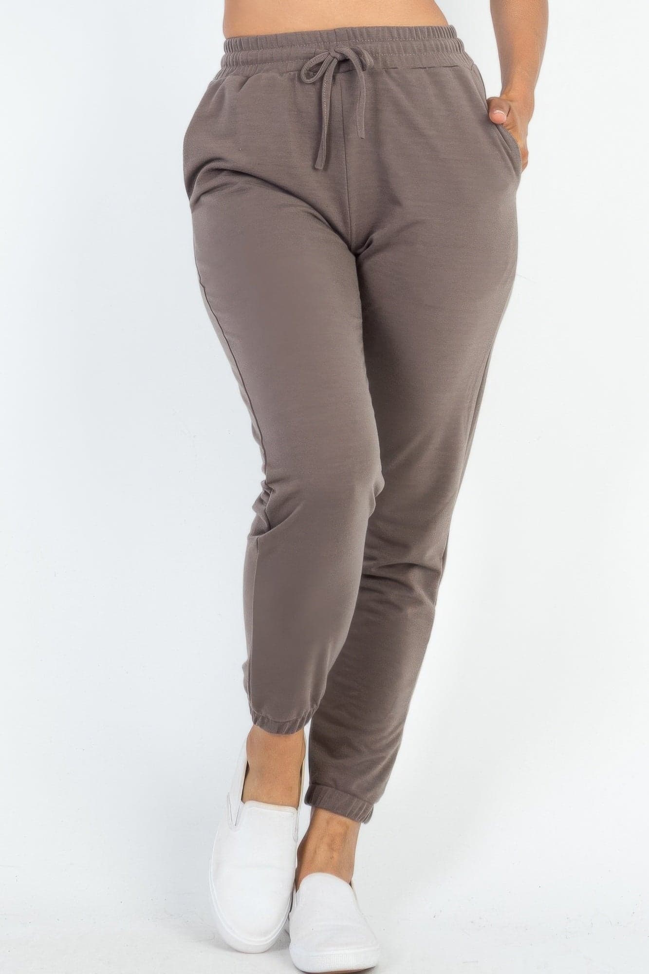 French Terry Jogger Pants - Rosewood / M - Thumbnail 12