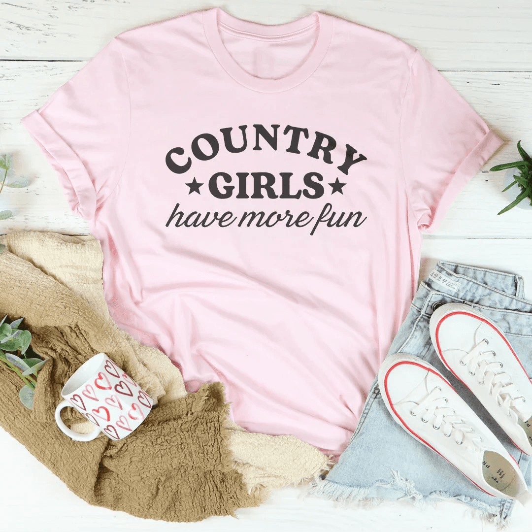 Country Girls Have More Fun Tee - Mauve / S - Thumbnail 2