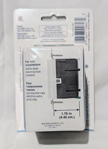 Leviton 24W USB (Type A/Type C) & GFCI Electrical Outlet - GUAC1-BW - NEW - Thumbnail 2