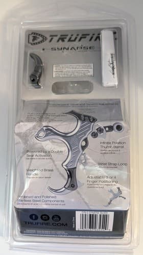 Tru-Fire SYN-S Synapse Hammer Throw Release - Silver - NEW - Thumbnail 2