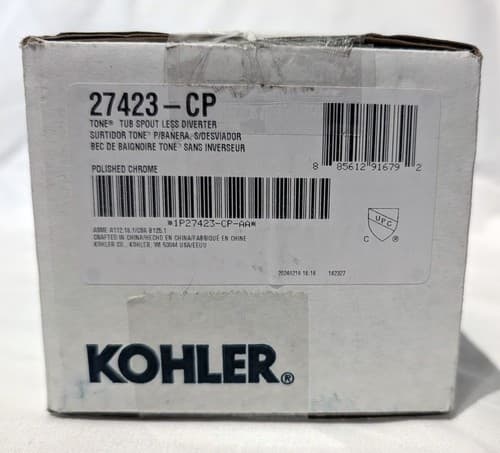 KOHLER Tone Tub Spout in Polished Chrome - 27423-CP - NEW - Thumbnail 3