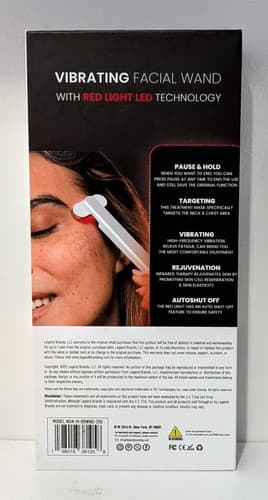 iHome Vibrating Facial Wand with Red Light LED Technology - NEW - Thumbnail 2
