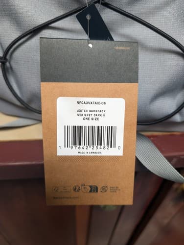 The North Face Jester Laptop Backpack - Mid Grey - NEW - Thumbnail 3