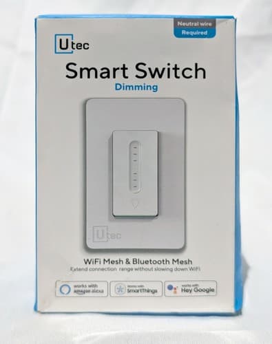 Utec Smart 3 Way Dimmer Switch, WiFi/Bluetooth Mesh Dimmable Light Switch - Thumbnail 3