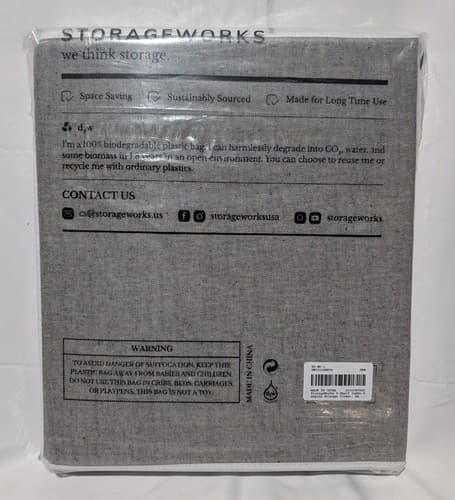 Storageworks 5-Shelf Jumbo Hanging Storage Closet - NEW - Thumbnail 2