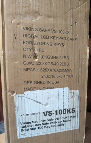 Viking Security Safe VS-100KS Heavy Duty Key Cabinet 100-Key Safe - NEW - Thumbnail 3