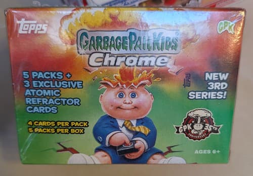 Topps Garbage Pail Kids 2020 Chrome 3rd Series Blaster Box | 5 Packs - NEW - Thumbnail 2