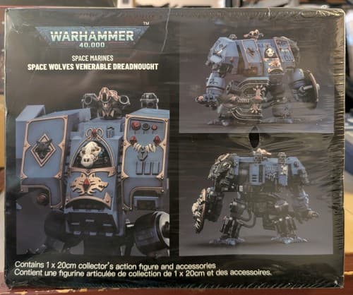 Joytoy X Warhammer 40K Space Marines: Space Wolves Venerable Dreadnought - NEW - Thumbnail 2