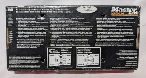 Master Lock Magnum M736XKAD Heavy Duty Lock & Hasp 9.06-in Steel Keyed Padlock - Thumbnail 2