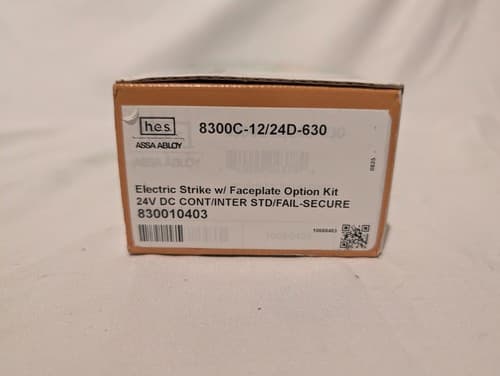 HES 8300C-630 Electric Strike Plate - Complete Pac Satin Stainless Steel - NEW - Thumbnail 2