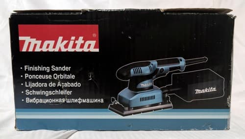 ​Makita BO3710 1/3 Sheet Electric Finishing Orbital Sander 11,000 OPM Blue - NEW - Thumbnail 2