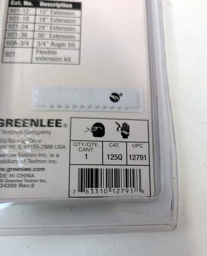 Greenlee Pulling Grip Quick Change 3/8" x1/4" - 125Q - NEW - Thumbnail 3