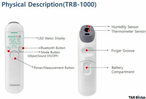 THERMOCARE Non-Contact Infrared Smart Bluetooth Thermometer - NEW - Thumbnail 3