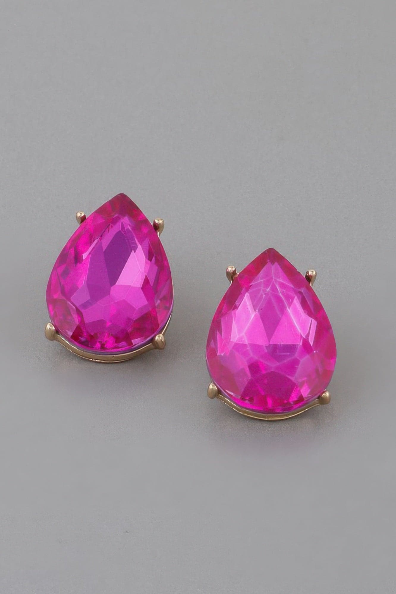 Luxury For You Teardrop Earrings - Gold Clear - Thumbnail 2