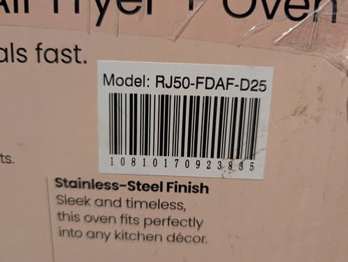 Chefman 26qt Digital French Door Air Fryer - RJ50-FDAF-M25 - Stainless - NEW - Thumbnail 3