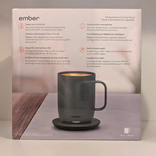 Ember Mug 2 - Temperature Control Smart Mug - 14 Oz | 414ml - Sage Green - NEW - Thumbnail 2
