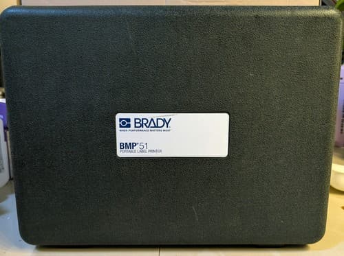 Brady BMP51 Printer w/Rechargeable Li-ion Battery/Charger, Paper Refills - NEW - Thumbnail 3