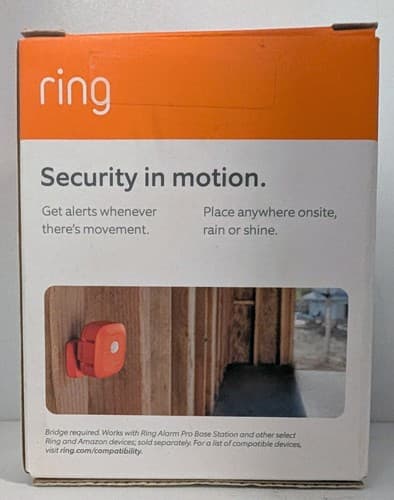 Ring Jobsite Security Motion Sensor - Orange - NEW - Thumbnail 2