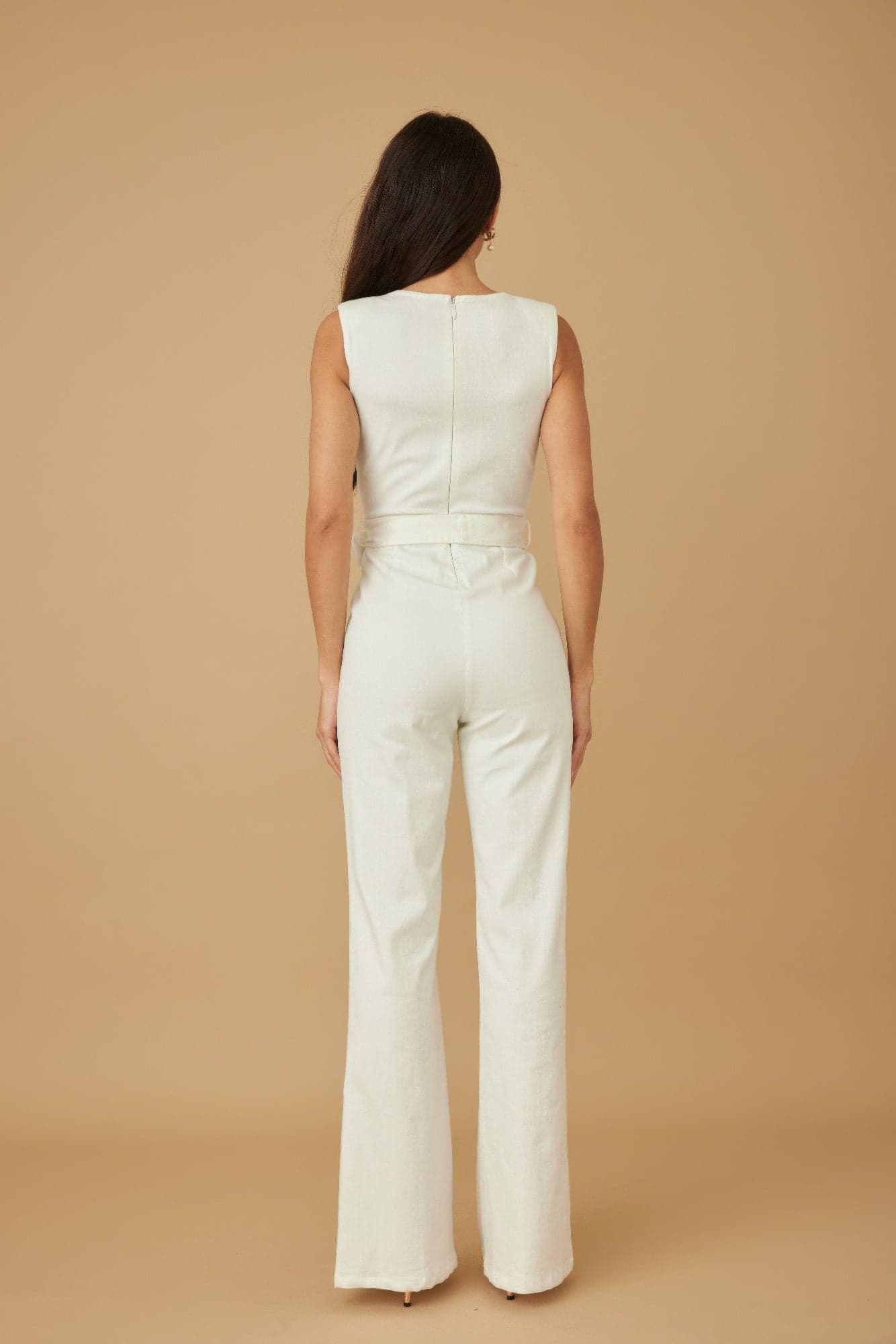 Intertwined Ring Detail With Strap Jumpsuit - M - Thumbnail 5