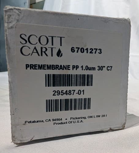 Scott Cart Pre-membrane PP 1.0µm 30" C7 - Beverage Filtration - 6701273 - NEW - Thumbnail 2