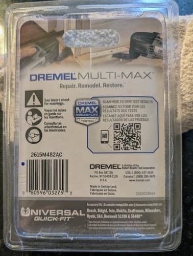 Dremel MM482 MULTI-MAX Universal Quick Fit Cutting Blade - NEW - Thumbnail 2