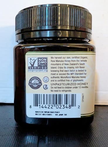 Wedderspoon Organic Raw Manuka Honey - KFactor 16 - 8.8 oz/(250g) - NEW - Thumbnail 2