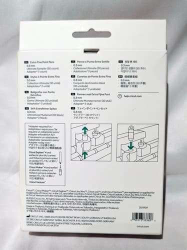 Cricut Extra Fine Point Pens 0.3mm Ultimate Sampler (30 Count) w/Adapter - NEW - Thumbnail 2