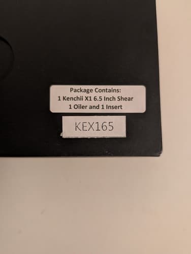 Kenchii X1 6.5" Straight Shear, Stainless Steel Scissor - KEX165 - NEW - Thumbnail 4