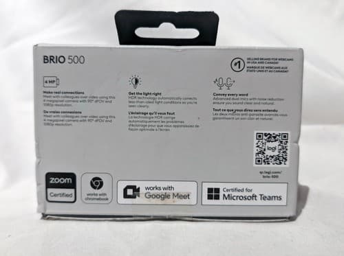 Logitech Brio 500 USB-C Full HD Webcam with HDR 1920 x 1080 Pixel Graphite - NEW - Thumbnail 2