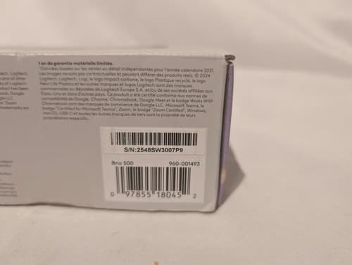 Logitech Brio 500 USB-C Full HD Webcam with HDR 1920 x 1080 Pixel Graphite - NEW - Thumbnail 3
