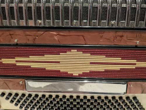 Vintage Italian Piano Accordion by Morbidoni 41 keys, 120 buttons, 3/1 registers - Thumbnail 2