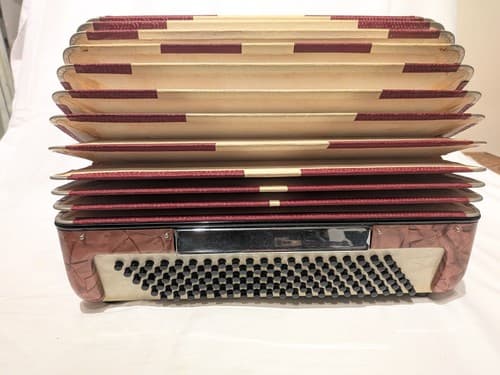 Vintage Italian Piano Accordion by Morbidoni 41 keys, 120 buttons, 3/1 registers - Thumbnail 6