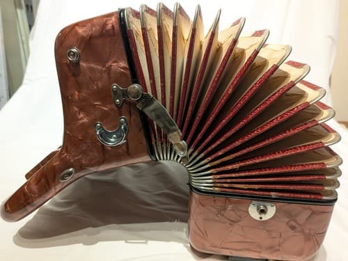 Vintage Italian Piano Accordion by Morbidoni 41 keys, 120 buttons, 3/1 registers - Thumbnail 9