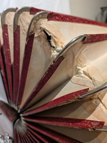 Vintage Italian Piano Accordion by Morbidoni 41 keys, 120 buttons, 3/1 registers - Thumbnail 13