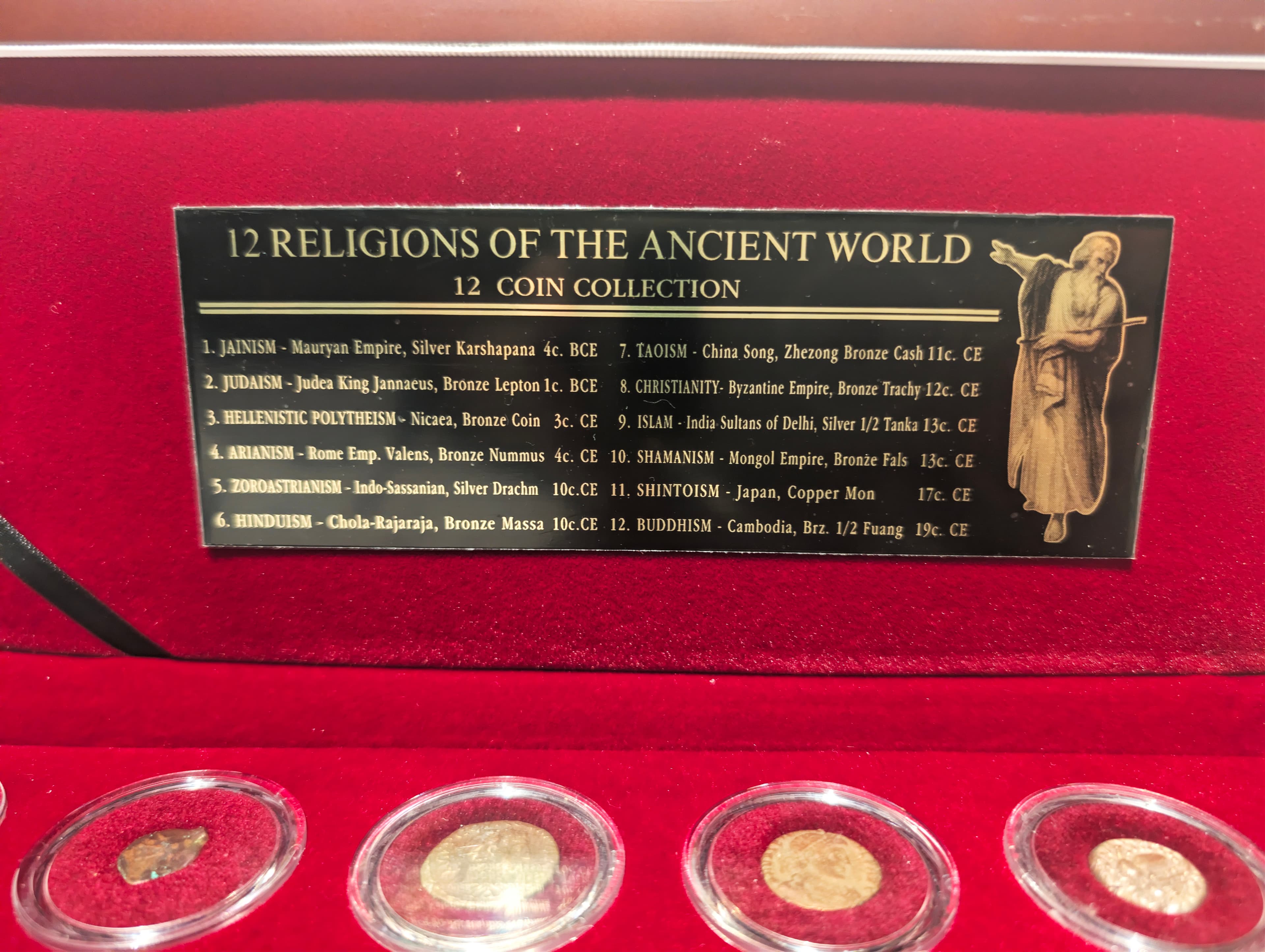 12 Ancient World Religions 12-Coin Collection Set - with COA - Thumbnail 4