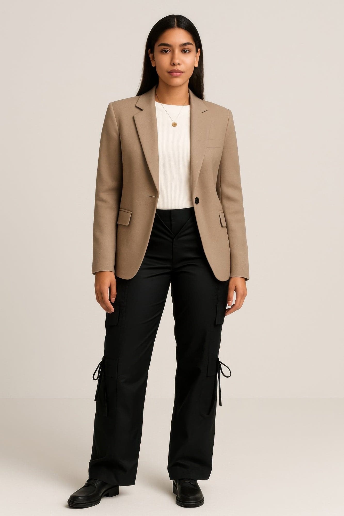 V Cut Cargo Pants - M - Thumbnail 3