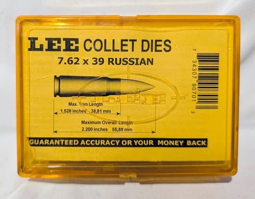LEE Precision Collet Dies Set 7.62 x 39 Russian (90701) Reloading Dies Kit - NEW - Thumbnail 2
