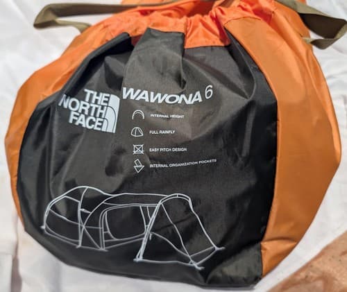 The North Face Wawona 6-Person Camping Tent Light Exuberance Orange Timber - NEW - Thumbnail 3