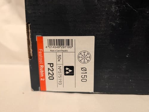 Festool Rubin 2 Sanding Discs 150mm P220 Premium Wood Sandpaper 50pcs Pack - NEW - Thumbnail 2