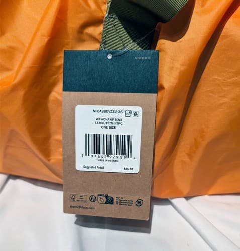 The North Face Wawona 6-Person Camping Tent Light Exuberance Orange Timber - NEW - Thumbnail 2