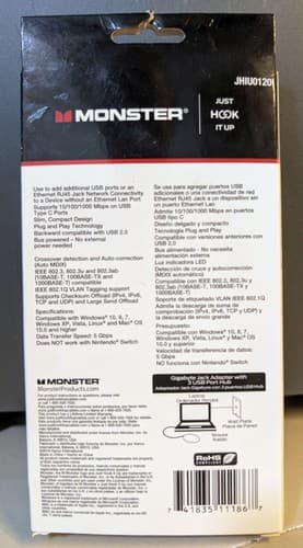 Monster Just Hook It Up USB Type C Plug - NEW - Thumbnail 2