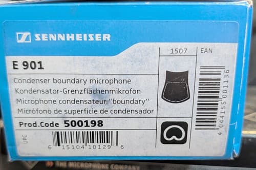 Sennheiser e 901 Condenser Boundary Microphone - evolution 900 series - NEW - Thumbnail 3