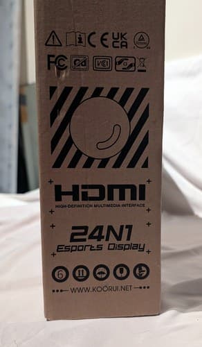 Koorui 24N1 24" FHD 1080p Display Monitor - HDMI/VGA - Black - NEW - Thumbnail 2